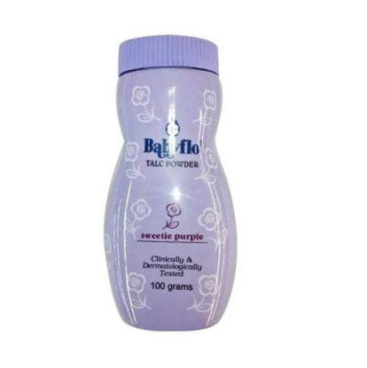 Picture of Babyflo Talc Powder Sweetie Purple 100g