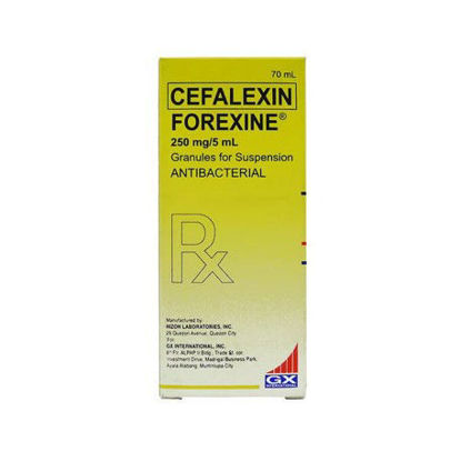 Picture of Forexine 250mg/5ml Suspension 70ml (Cefalexin)